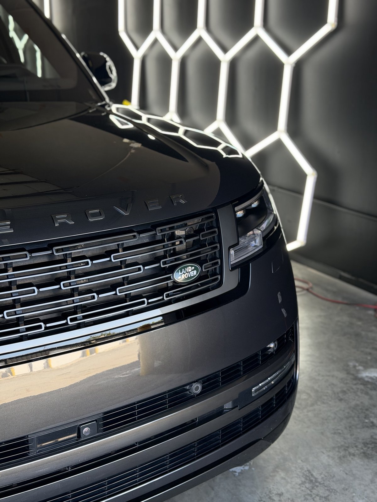 Black Range Rover with paint protection film at Red Wagon Detailing, Charlotte NC
